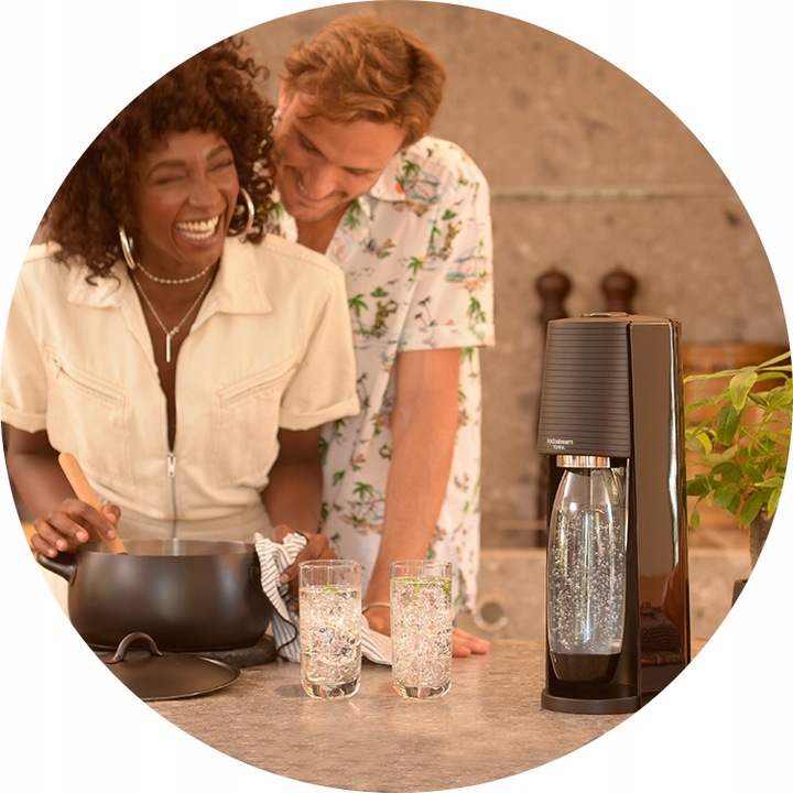 Saturator Soda Stream Art czarny 1 butelka