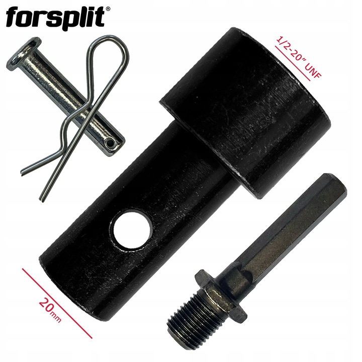 Adapter do wiertarki - Wkrętarka HEX > Wiertło do gleby 20 mm / świder