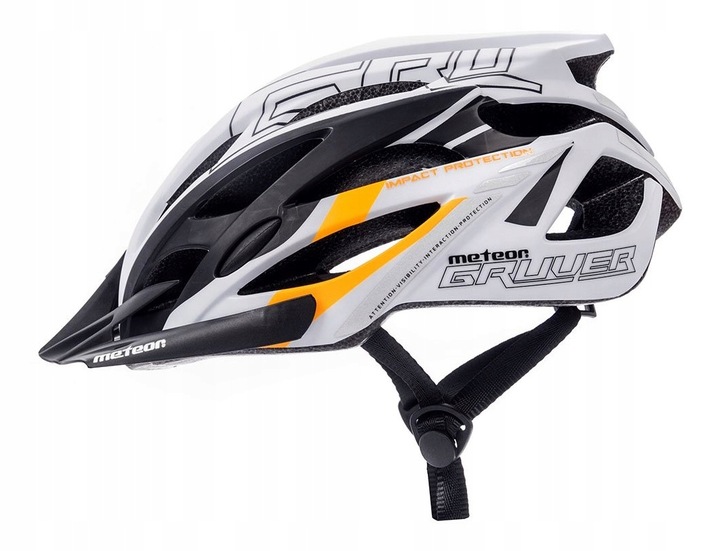 Kask rowerowy regulowany METEOR GRUVER r.L 58-61 cm