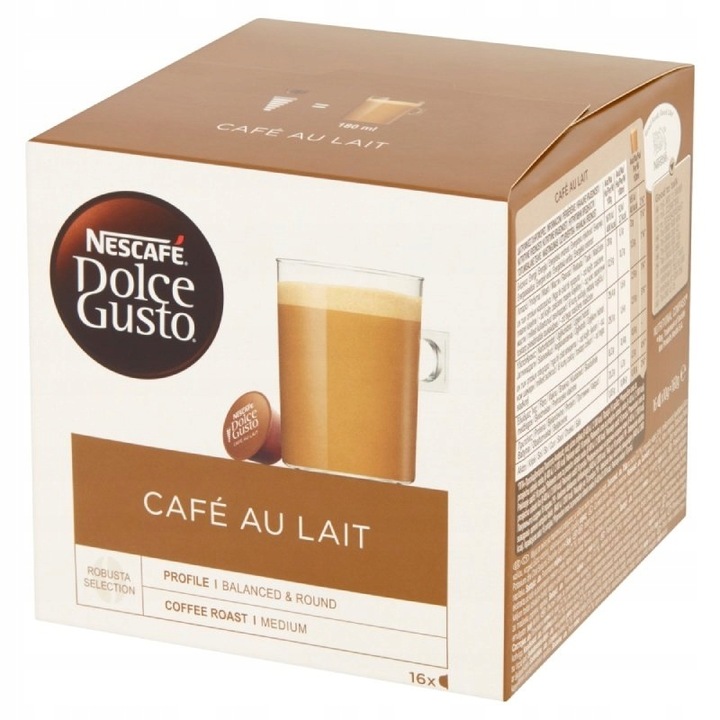 Kapsułki Nescafe Dolce Gusto Cafe Au Lait 16szt