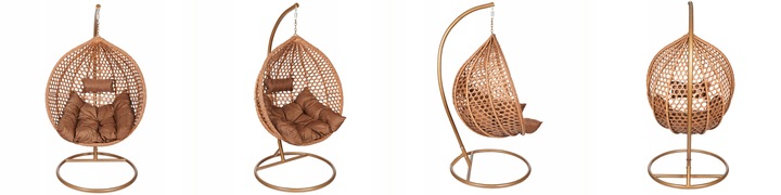 FOTEL KOKON KOSZ WISZĄCY JEDNOOSOBOWY DO POKOJU OGRODU OGRODOWY NA BALKON