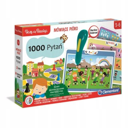 MÓWIĄCE PIÓRO 1000 PYTAŃ GRA EDUKACYJNA CLEMENTONI