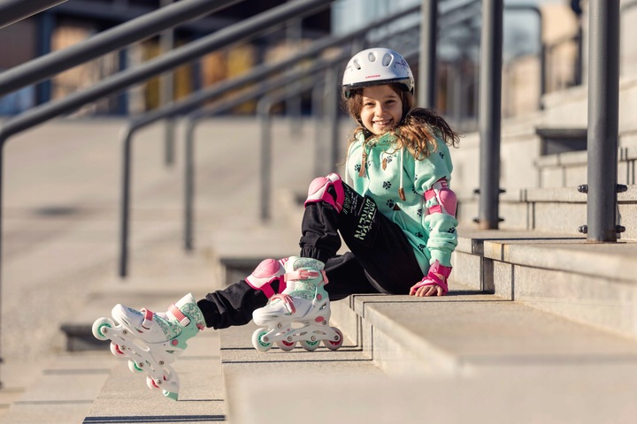 Rolki-Wrotki Regulowane 3w1 Croxer Inez 26-29 LED