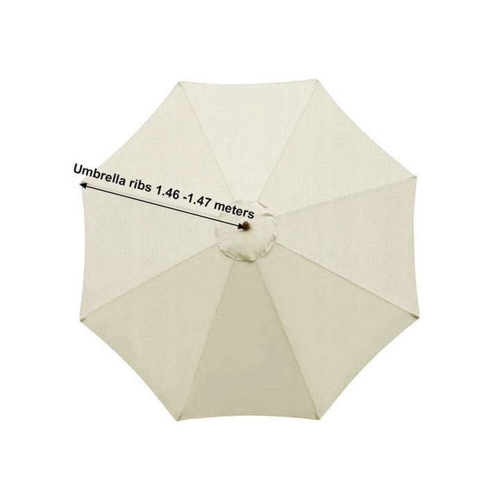 Poszycie wymienne materiał parasola ogrodowego 8 ramion 300cm