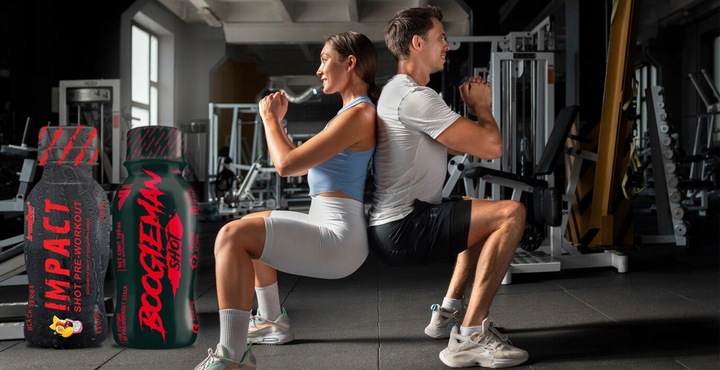 TREC BOOGIEMAN SHOT 100ml x12 PRZEDTRENINGÓWKA PUMP SIŁA POMPA IMPACT SHOT