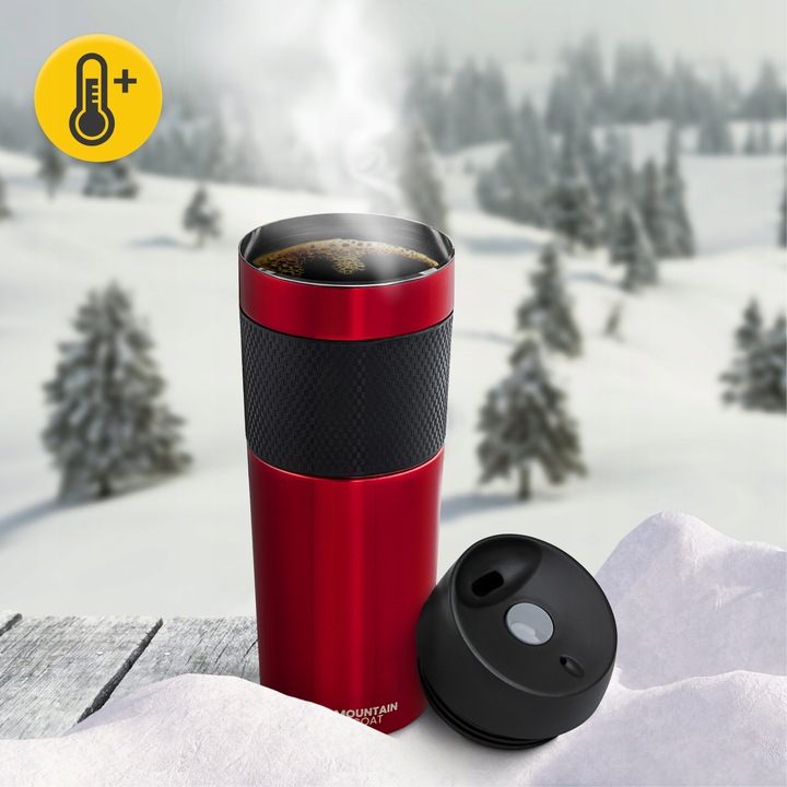 KUBEK TERMICZNY TERMOS GORĄCE NAPOJE DO 12H-24H KAWA HERBATA SZCZELNY 400ml