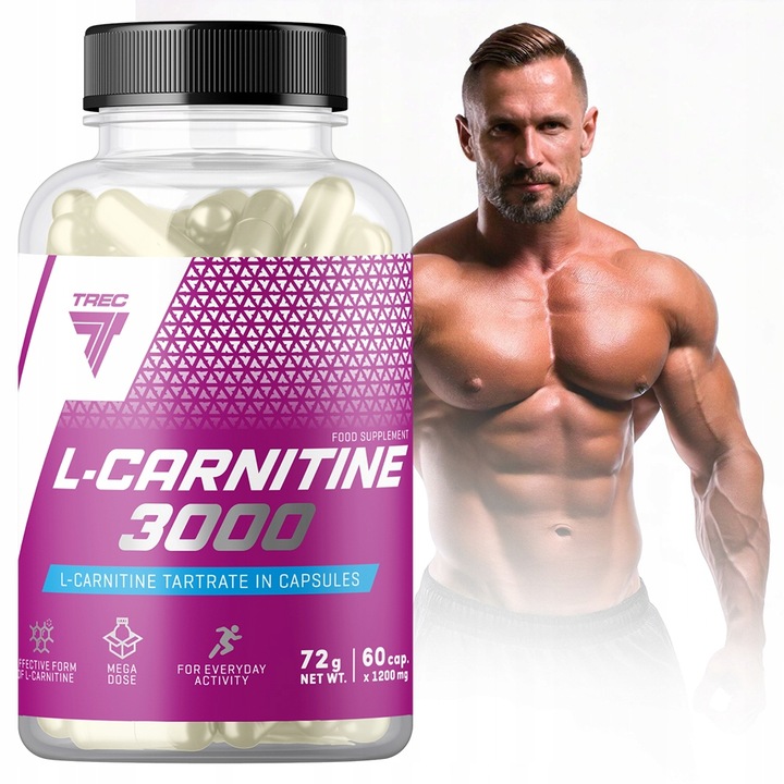 L-KARNITYNA MOCNY SPALACZ TŁUSZCZU 3000 60 kaps TREC L-Carnitine REDUKCJA