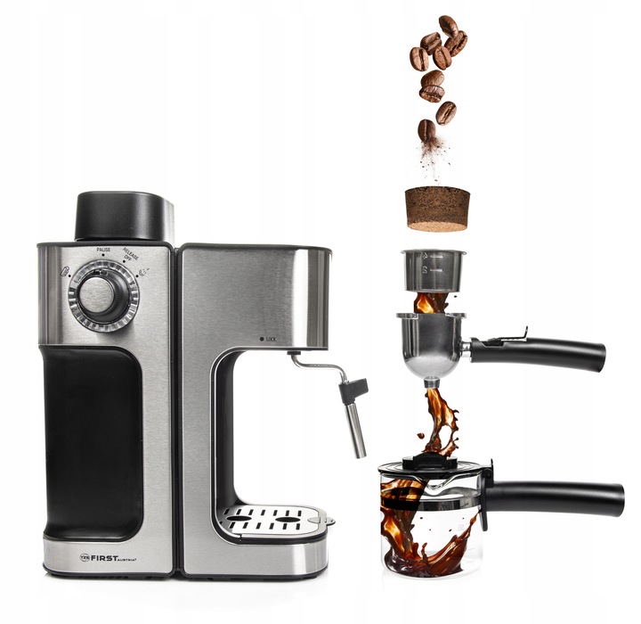 Ekspres do Kawy Kolbowy Ciśnieniowy First Austria – Wysoka Jakość!