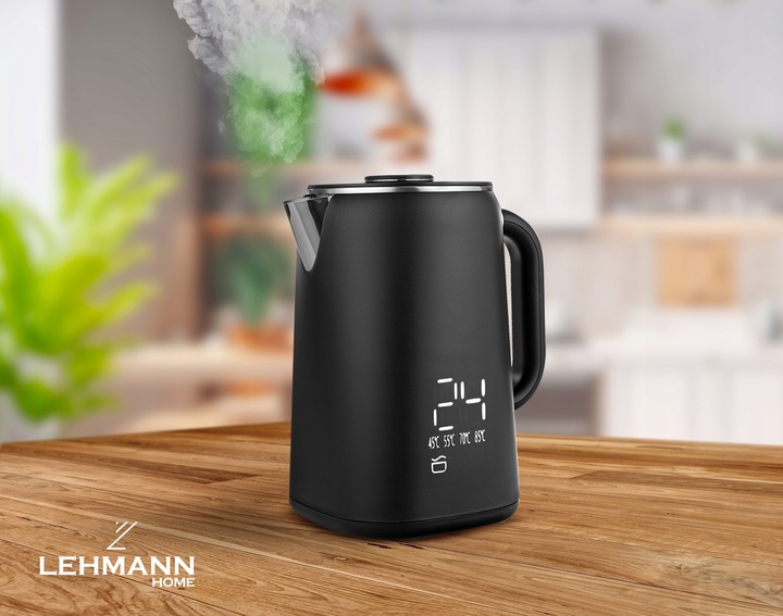 CZAJNIK ELEKTRYCZNY BEZPRZEWODOWY REGULACJA DOTYKOWY WYŚWIETLACZ LED 1,7L