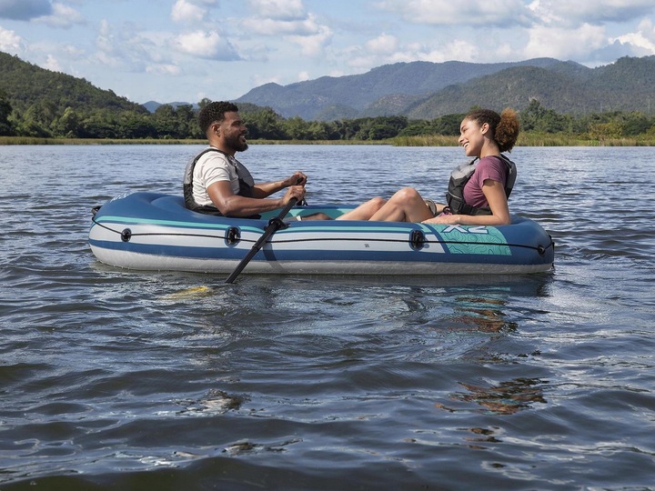 Ponton Dmuchany 2 Osobowy Hydro-force Trek X2 + Pompka Wiosła Bestawy 61153