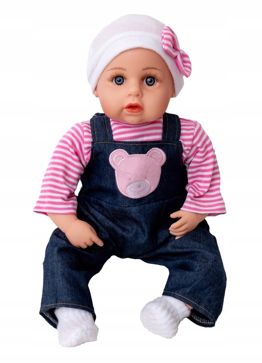 Wózek z lalką Doris SPACRÓWKA DLA LALEK + Duża INTERAKTYWNA LALKA BOBAS