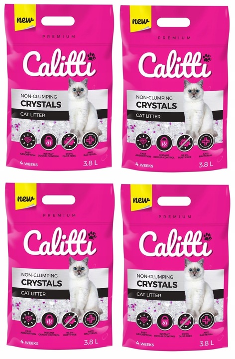 Żwirek sylikonowy silikonowy dla kota 3,8 l x 4