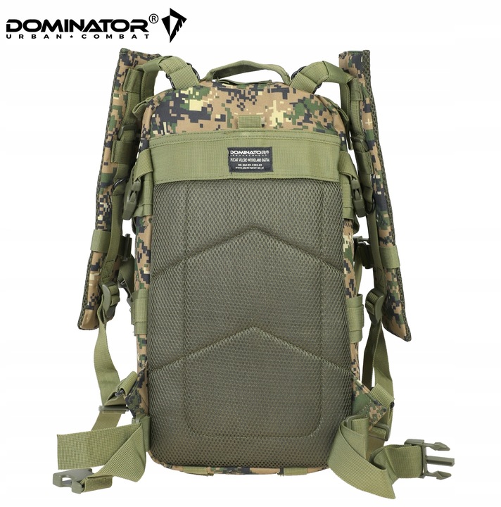 PLECAK MĘSKI WOJSKOWY TAKTYCZNY MILITARNY DOMINATOR VELCRO DIGITAL MARPAT