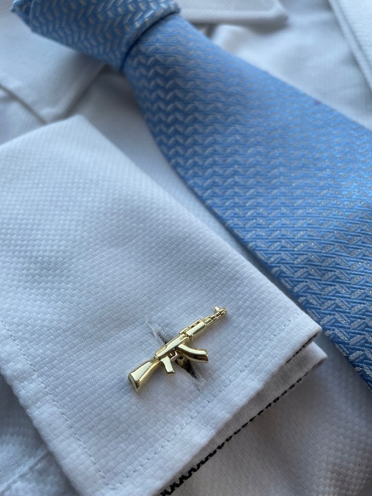 Srebrne spinki do mankietów koszuli EXC Jeleń Daniel dla Myśliwego Leśnika