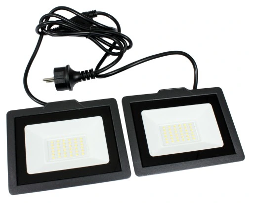 Halogen LED 2x 50W + Statyw Budowlany + Pokrowiec