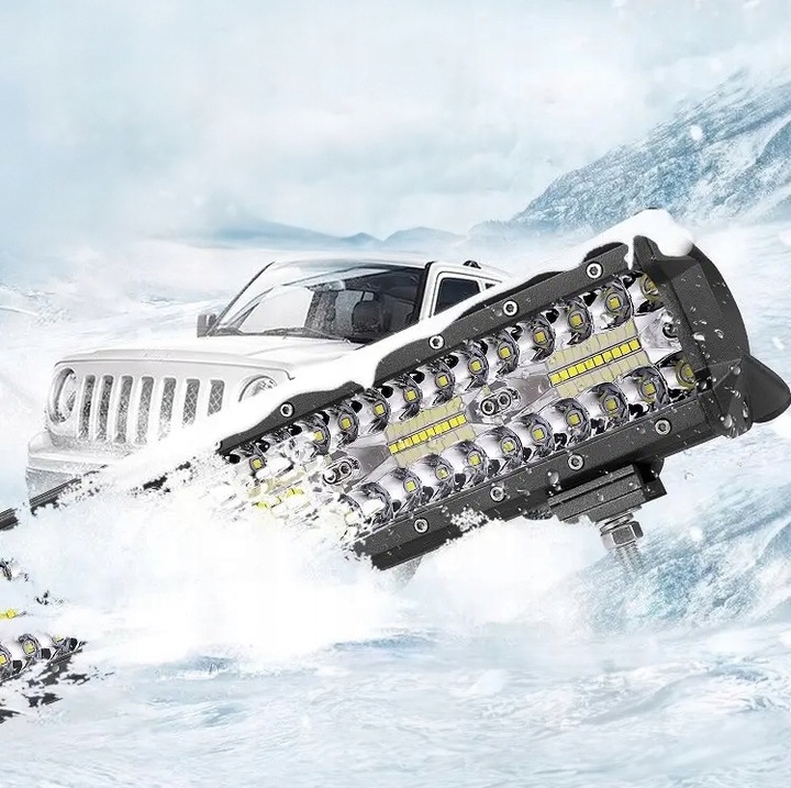 LAMPA ROBOCZA LED 800W LIGHTBAR COMBO 80CM BELKA DALEKOSIĘŻNA LISTWA 12-24V