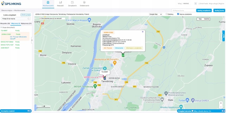 Lokalizator GPS PODSŁUCH ODCIĘCIE PALIWA POJAZDU