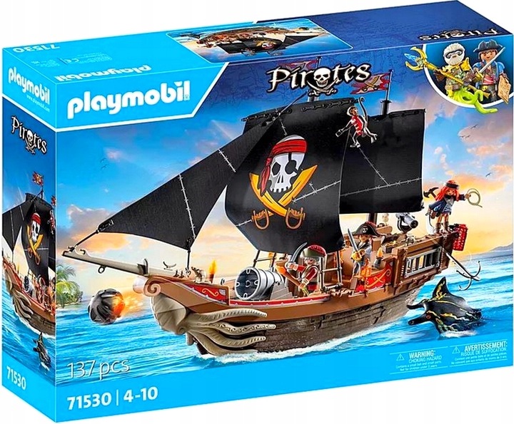 Playmobil 71530 Duży statek piracki