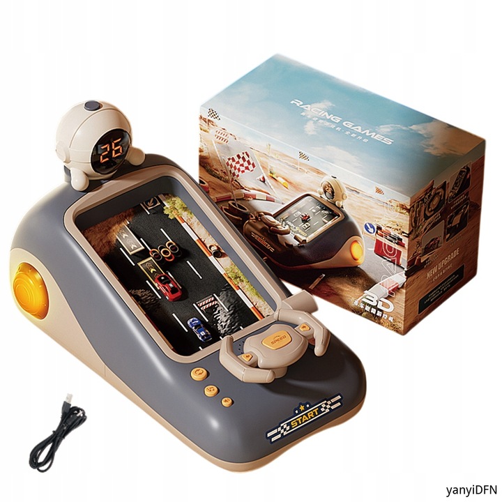 WYŚCIGI GRA KIEROWNICA INTERAKTYWNA MÓWIĄCA PL SYMULATOR JAZDY Chronometraż