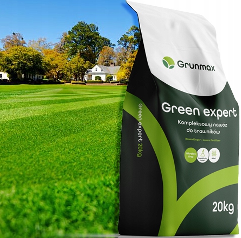GRUNMAX - Green expert wiosenny nawóz do trawy, trawnika , PREMIUM 20kg