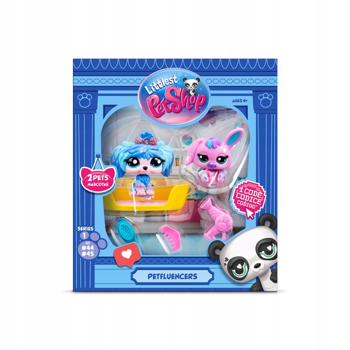LITTLEST PET SHOP ZESTAW PETFLUENCERS 2 PAK LPS PIESEK I KRÓLICZEK 00560