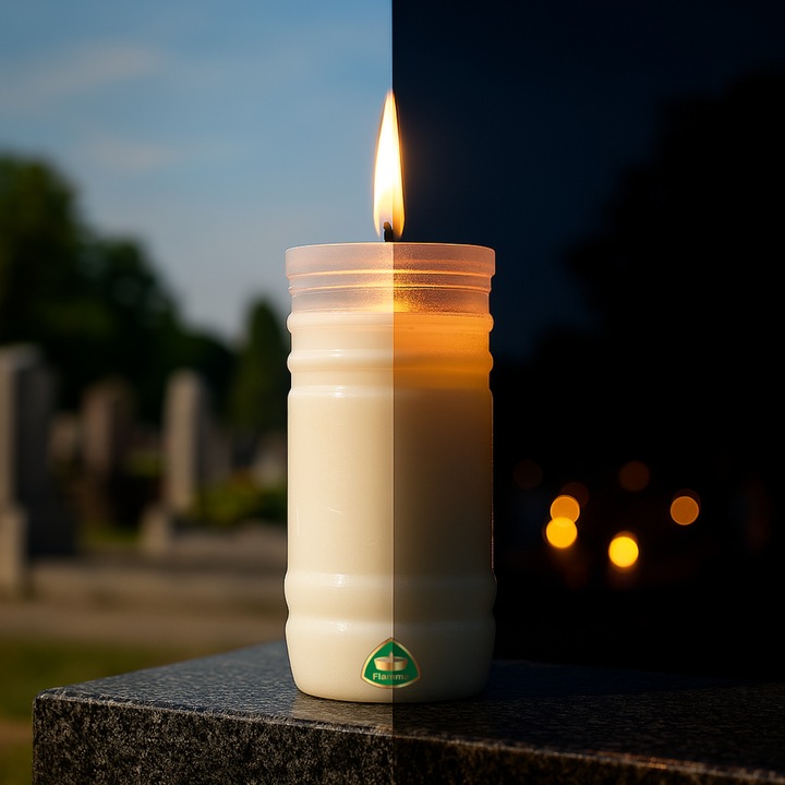 Wkłady do Zniczy Rewelacyjne na Upał Parafinowe 5dni x12 Długopalące do120h