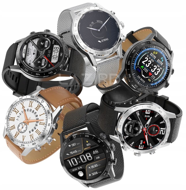 SMARTWATCH ZEGAREK 454x454 PL EKG INDUKCJA ROZMOWY