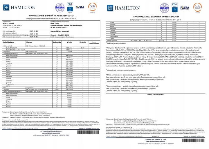 Izolat Białka BIAŁKO 700 g WPI Whey Protein Isolate Biała Czekolada Hiro