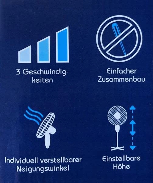 Wentylator podłogowy Ito 40CM Ventilator biały