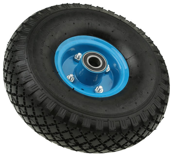 KOŁO KÓŁKO DO TACZKI WÓZKA 400-4 400x4 4.00-4 2PR MOCNE POMPOWANE OTWÓR 20