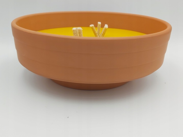 Znicz otwarty gliniany klasyk kopciuch GIGANT MEGA olbrzymi klasyczny 2szt