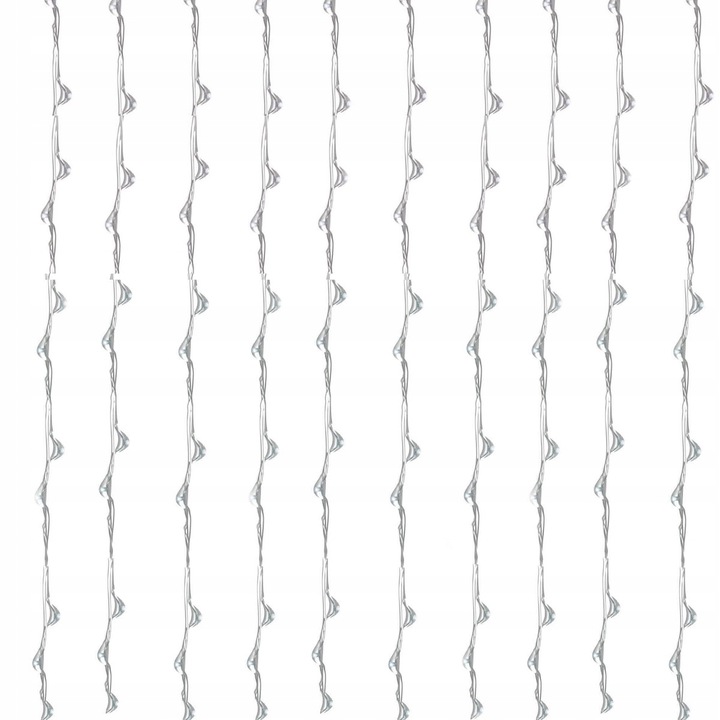 KURTYNA ŚWIETLNA NA BATERIE 300 LED LAMPKI 3x3M 8 FUNKCJI ZIMNE ŚWIATŁO