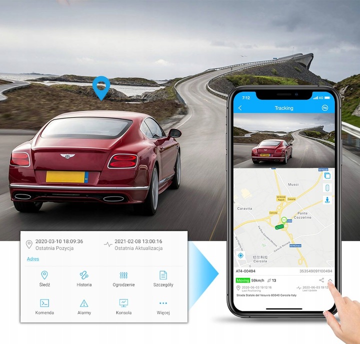 Lokalizator GPS 4G Bateria nawet do 3 lat Bez Ładowania Dostęp na 10 lat