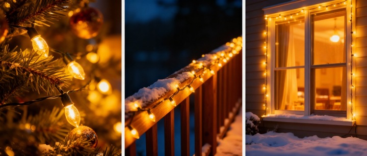 LAMPKI CHOINKOWE ZEWNĘTRZNE 1000 LED WEWNĘTRZNE 65M ŚWIĄTECZNE BIAŁY CIEPŁY