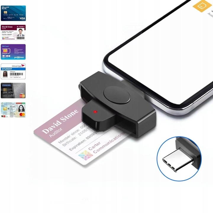 CSCR3 czytnik kart kierowców USB-C do telefonu
