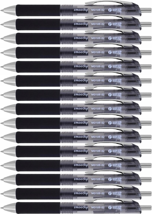 Pióro żelowe MemoBe Smoothy 0.5mm czarny x15