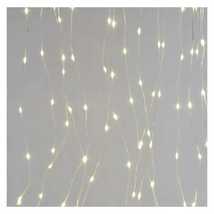 Kurtyna świetlna IP44 180 LED 1,7x1,5m - 8 programów - ciepła biel D3EW02 E