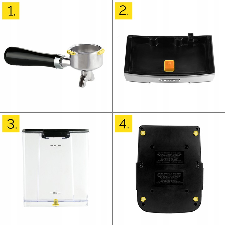 Ekspres ciśnieniowy Kolbowy Yoer 20bar 1350W +Spieniacz mleka +THERMOBLOCK