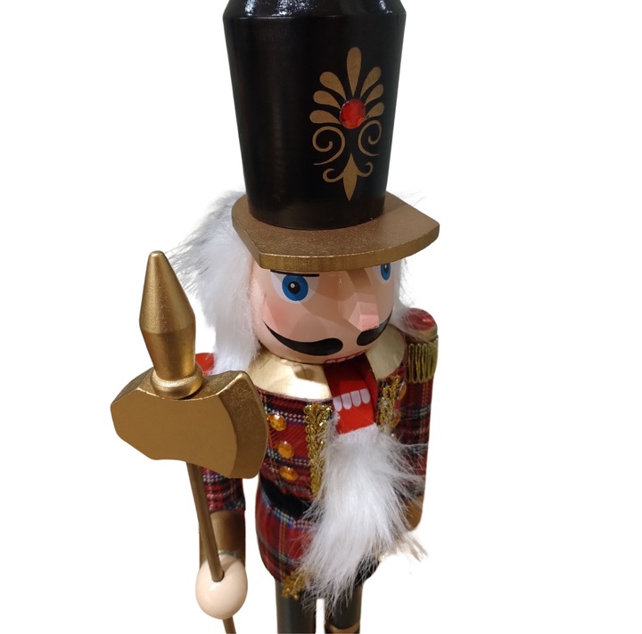 Drewniany Duży Dziadek do orzechów 50cm Nutcracker Święta