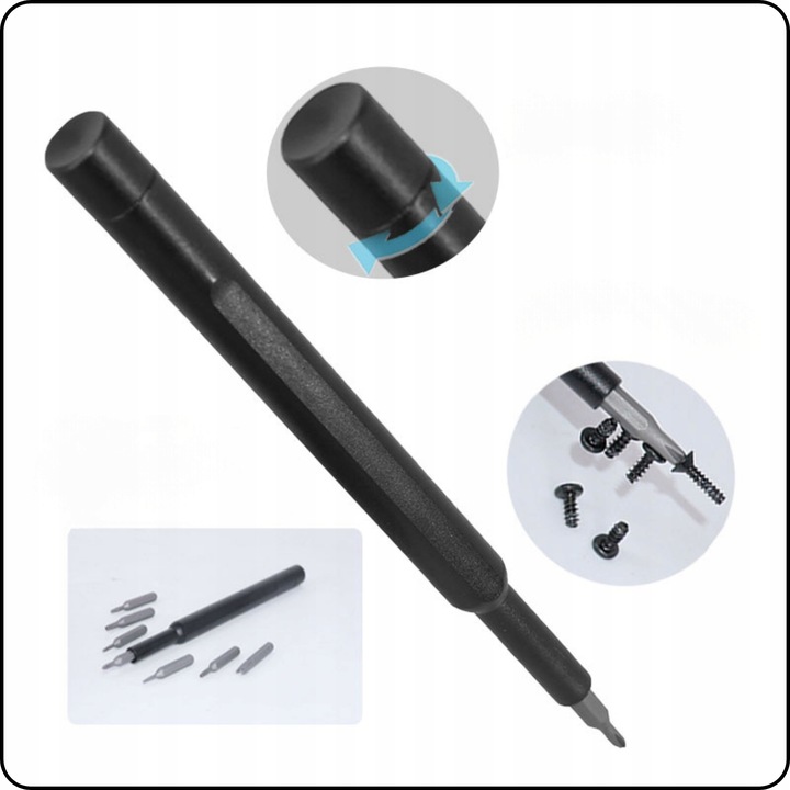 ZESTAW ŚRUBOKRĘTÓW PRECYZYJNYCH GSM TORX 25 W 1 SOLIDNE STALOWE DO TELEFONU