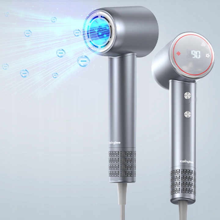 Mocna Suszarka do Włosów Karingbee HS01 Jonizacja 1500W szary