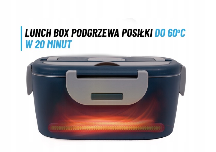 Lunch BOX TERMOS NA JEDZENIE PODGRZEWACZ DO AUTA 12/24/230V