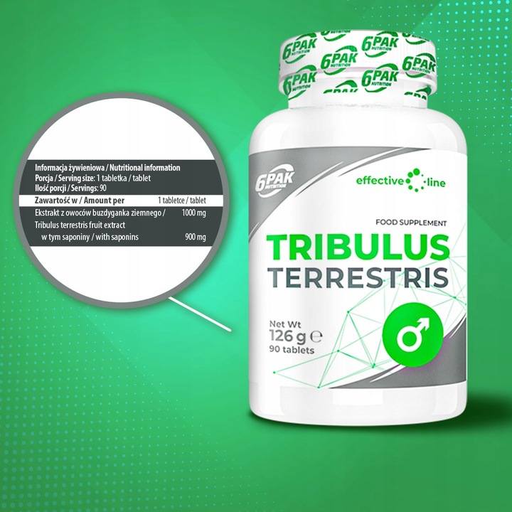TRIBULUS MOCNY BOOSTER TESTOSTERONU POTENCJA 95%