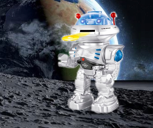 ZDALNIE STEROWANY ROBOT Pilot R/C STRZELAJĄCY KRĄŻKAMI do 5 metrów CHODZI