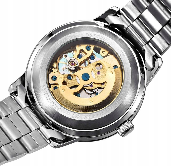 ZEGAREK AUTOMATYCZNY SZKIELET-OTWARTY MECHANIZM