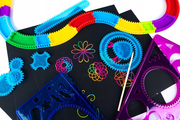 Spirograf Zestaw Do Rysowania 3D Dla Dzieci Szablony Gratis Kreatywna