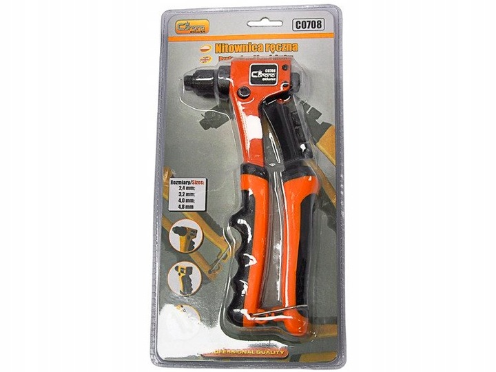 NITOWNICA DO NITÓW STALOWYCH I ALU 2,4-4,8mm C0708 RICHMANN