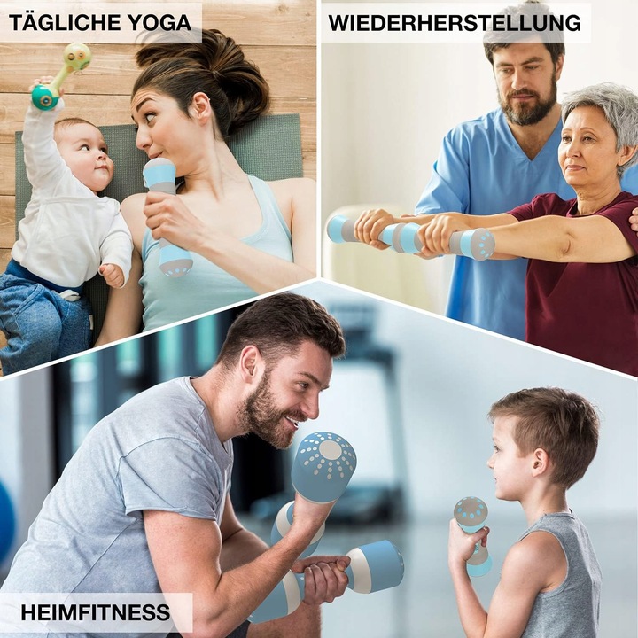 HANTLE REGULOWANE 2 X 2 KG GRUPER ZESTAW STAL ANTYPOŚLIZGOWE SOLIDNE 4 KG