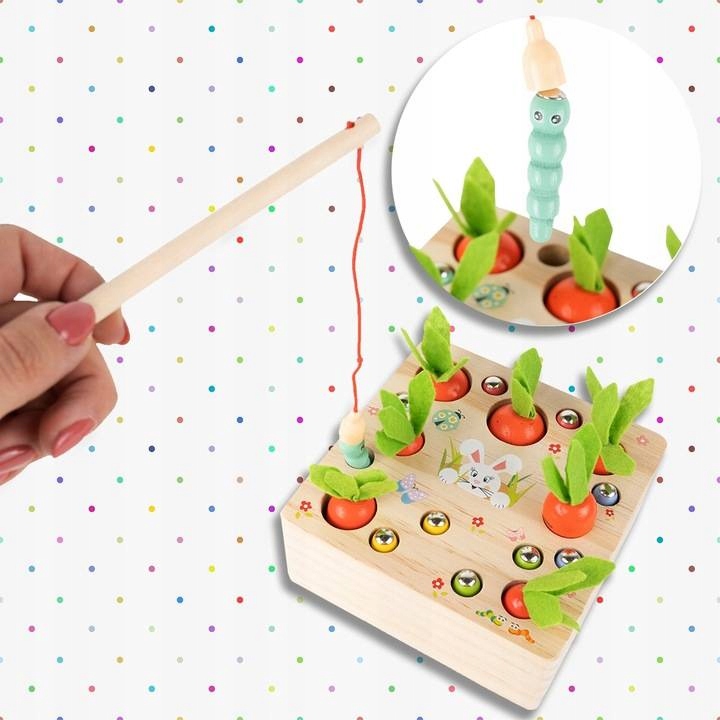 GRA ZŁAP ROBACZKA ŁOWIENIE DOPASUJ MARCHEWKI