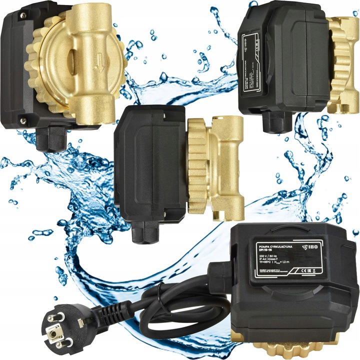 POMPA CYRKULACYJNA ENERGOSZCZĘDNA CWU 1/2" EPI 15-15 IBO z Magnesem Trwałym